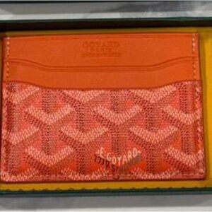 Goyard Orange Card Holder - Brand New w/ Box